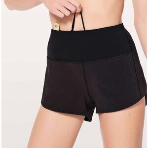 Lululemon Speed Up Lined Shorts Black Sz 4 Women's Fan Favorite